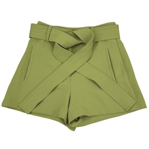 Aritzia Wilfred Tie Front Short In Green Women's Size 0 - Picture 2 of 5